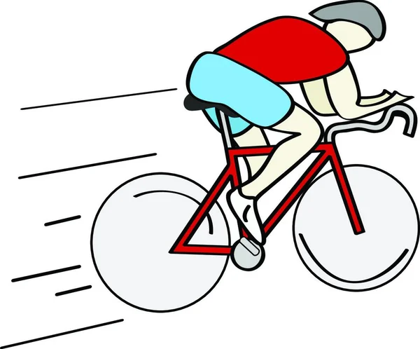 Ilustrace Cyklisty — Stockový vektor