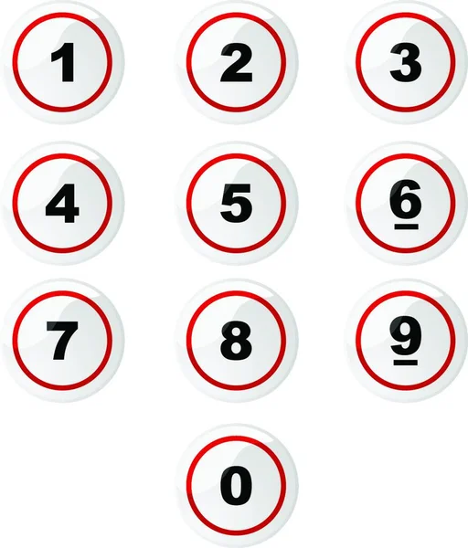 Abbildung Der Lottokugeln — Stockvektor
