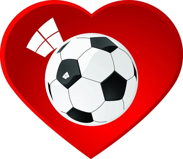 100,000 Soccer ball heart Vector Images