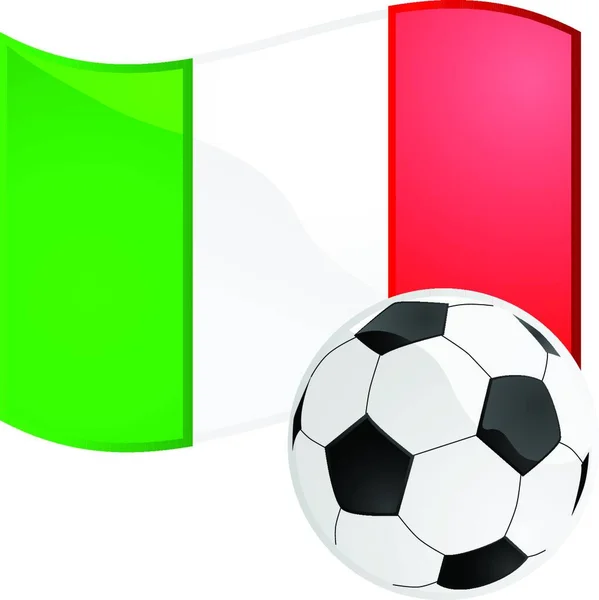 Ιταλία Ποδόσφαιρο Διάνυσμα Εικονογράφηση — Διανυσματικό Αρχείο