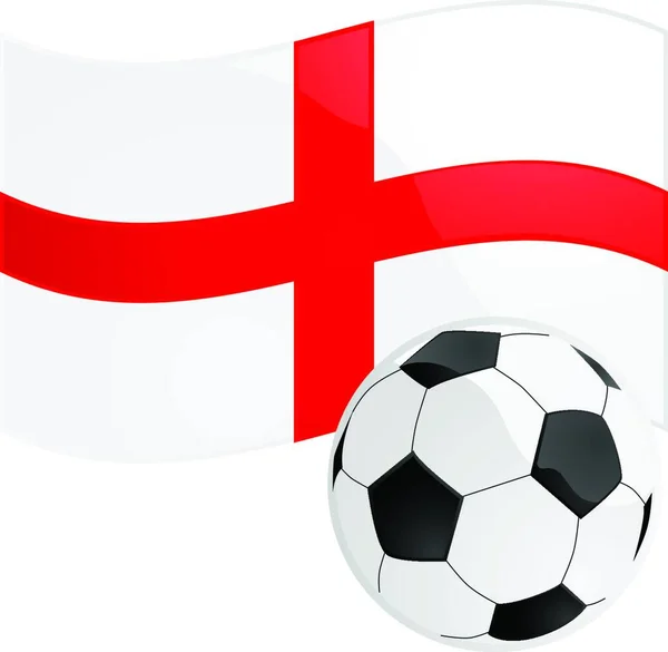 Icona Calcio Inglese Web Illustrazione Vettoriale — Vettoriale Stock