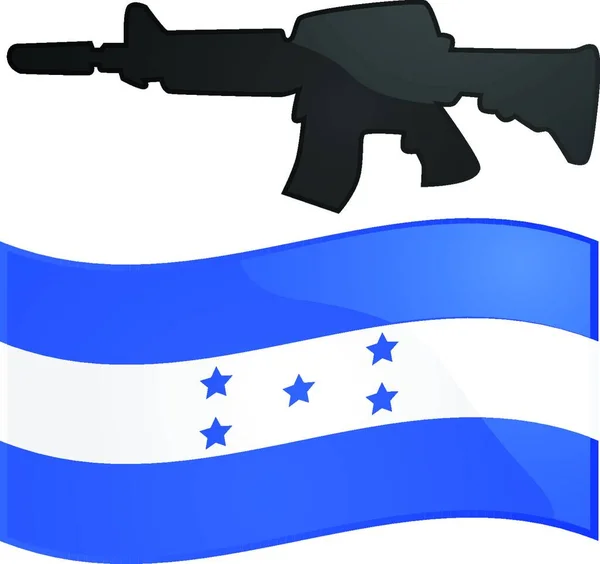 Honduras War Icon Web Vector Illustration — Stock Vector