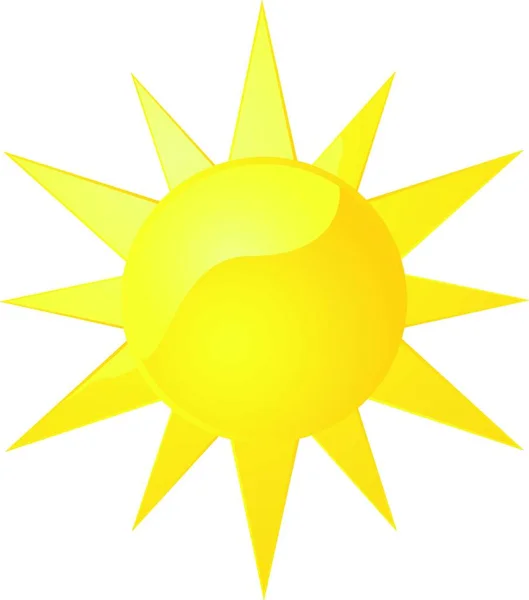 Güzel Güneş Vektörü Illüstrasyonu — Stok Vektör