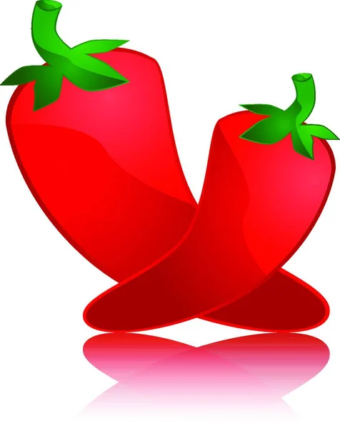 Hot Pepper Modern Vector Illustration — Stock Vector