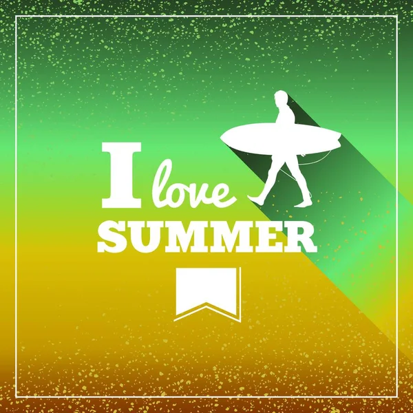 Sommerurlaubs Plakat — Stockvektor