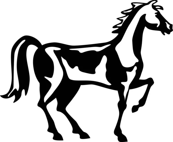 Die Illustration Von Horse Retro — Stockvektor
