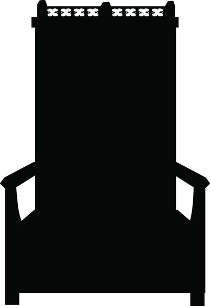 Illustration Chair Silhouette — Stock Vector