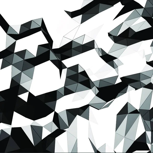 Illustration Grayscale Triangular Background — Stock Vector