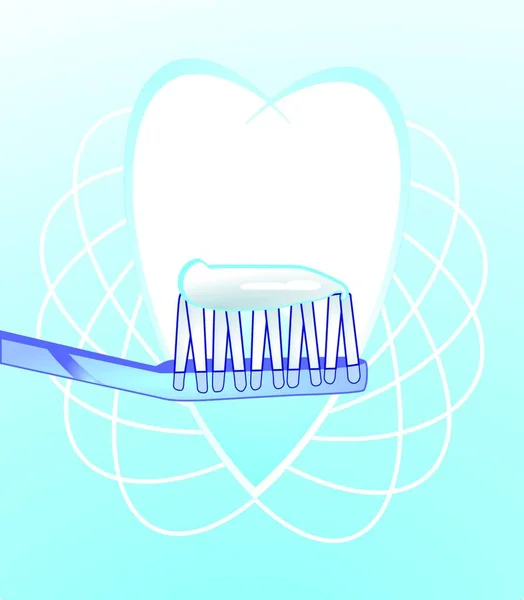 Illustration Der Zahnhygiene — Stockvektor