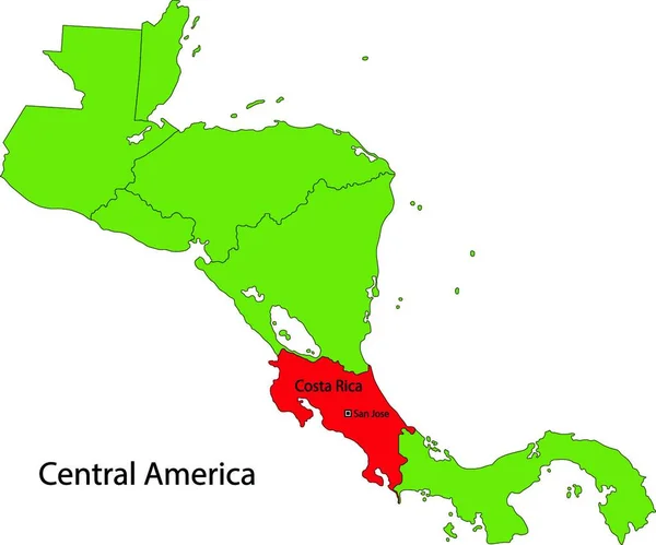 对萨尔瓦多地图的说明 — 图库矢量图片