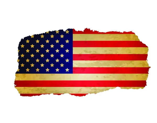 Usa Flag Rip Paper — Stock Vector