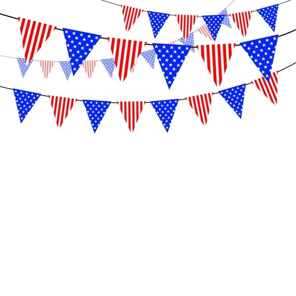 Ilustración Bandera Estados Unidos — Vector de stock