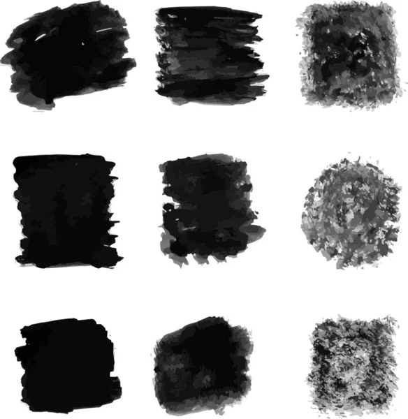 Abbildung Der Abstrakten Schwarzen Flecken — Stockvektor