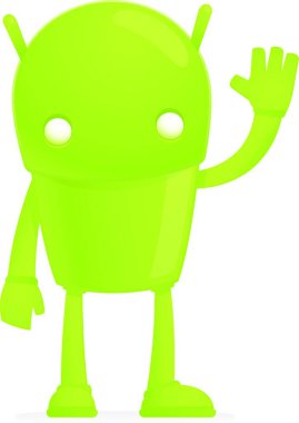 komik çizgi film android vektör çizimi 