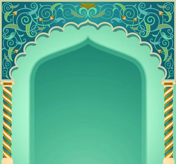 Islamic Arch Design Vector Illustration — Stock Vector