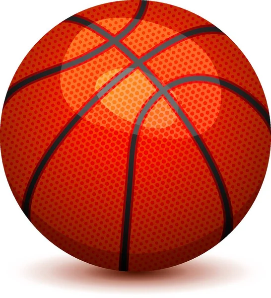 Illustration Boule Basket Vectorielle — Image vectorielle
