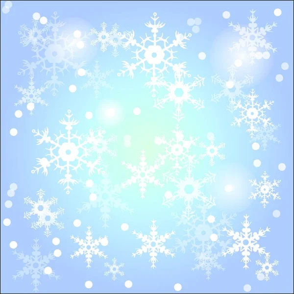 Illustration Snowflakes — Stock Vector