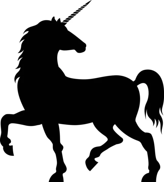 Unicorno Icona Vettoriale Illustrazione — Vettoriale Stock
