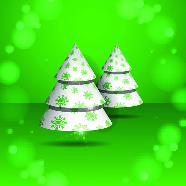 Stylized Christmas Tree Graphic Vector Illustration — Stock Vector