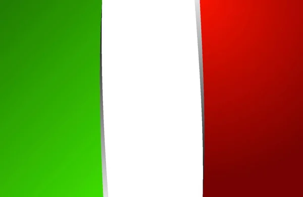 Flagge Von Italien Symbol Für Web Vektorillustration — Stockvektor
