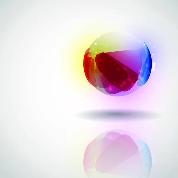 Sphère Abstraite Boule Verre — Image vectorielle