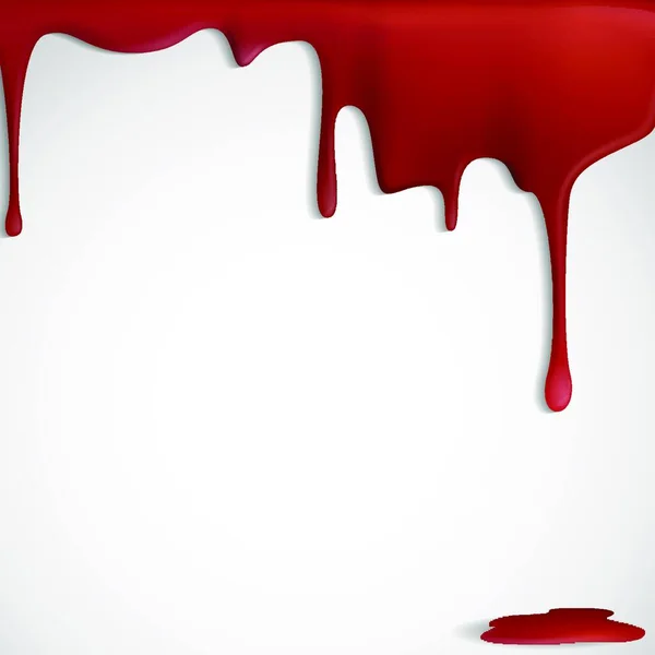 Ilustração Sangue Vermelho Gotejando — Vetor de Stock