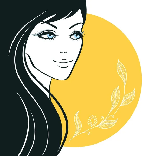 Illustration Silhouette Femme — Image vectorielle