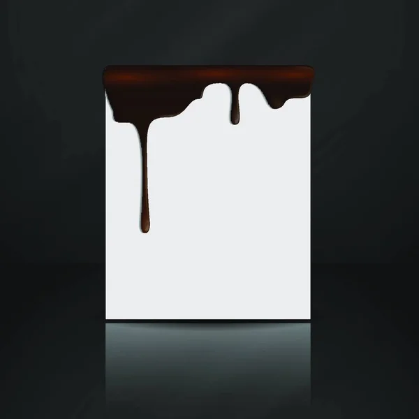 Ілюстрація Розплавленого Шоколаду — стоковий вектор