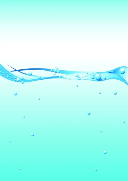 Water Background Vector Illustration — Vector de stock