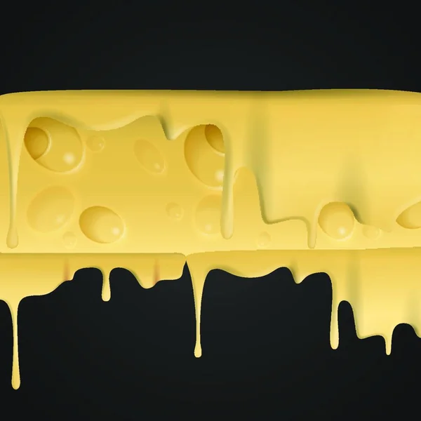 Sarı Peynir Arkaplanı Vektör Illüstrasyonu — Stok Vektör