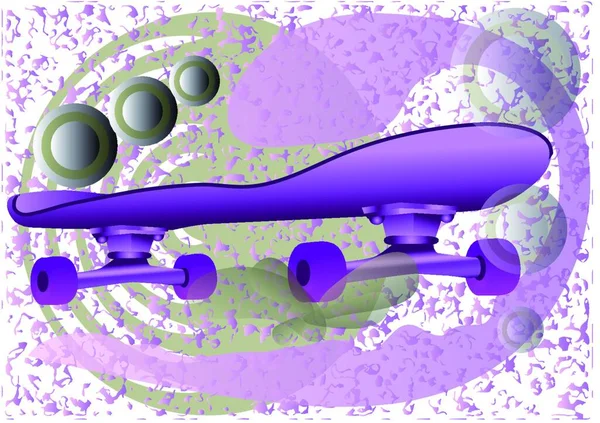 Illustrazione Dello Skateboard — Vettoriale Stock