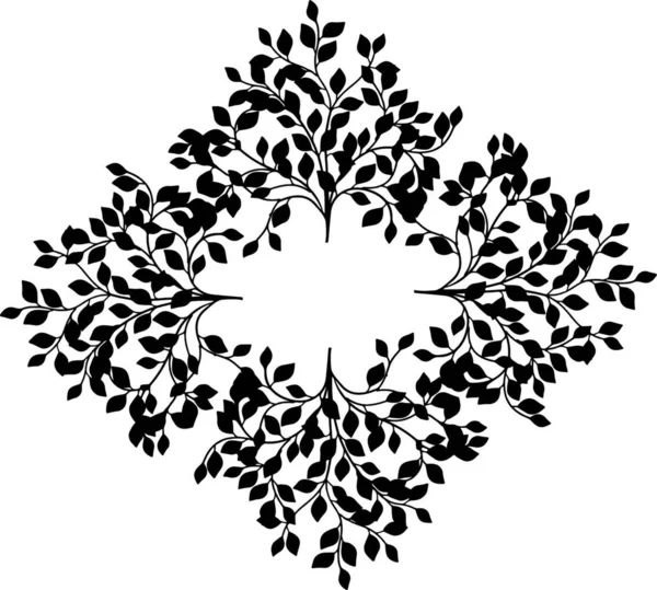 Decoration Branches Vector Illustration — Stock Vector