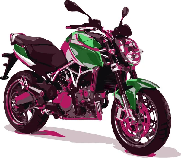 Motocykl Wektor Motocykla Ilustracja — Wektor stockowy