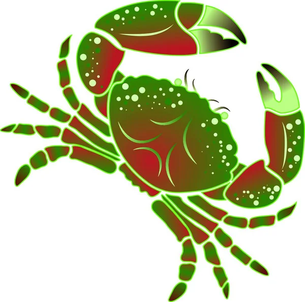 Crab Modern Vector Illustration — Stock Vector
