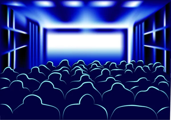 Film Theater Moderne Vector Illustratie — Stockvector