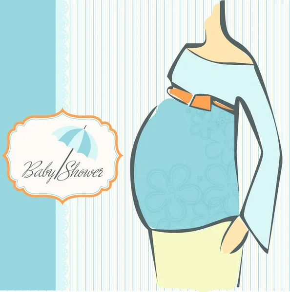 Baby Shower Vector Illustration — Stock Vector