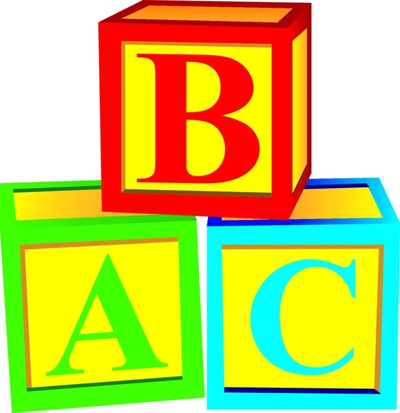 Alfabe Bloklarının Gösterimi — Stok Vektör