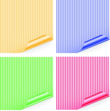 Çizgili çıkartmaların çizimi