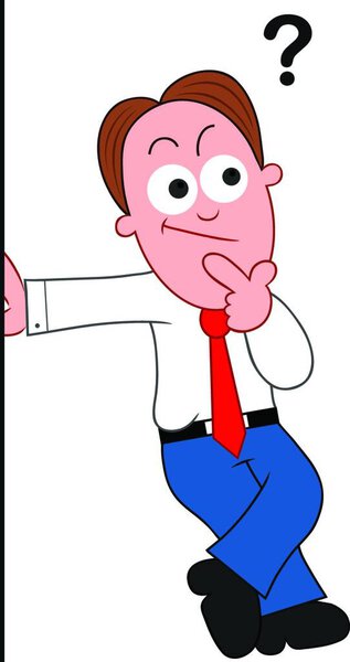 Мультипликационный бизнесмен запутался