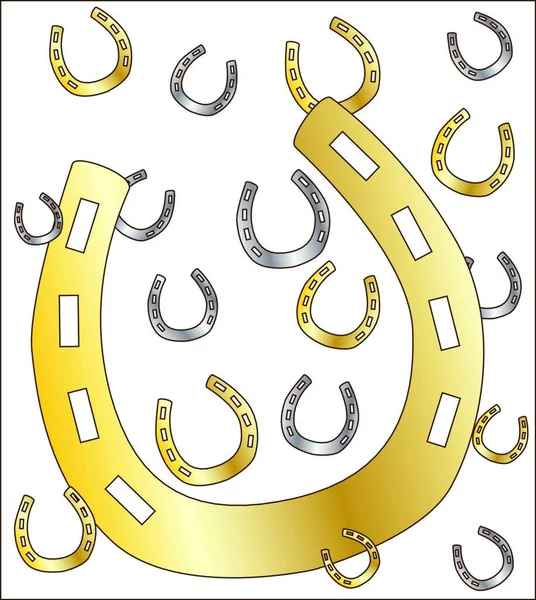 Illustration Horseshoe — Stock Vector