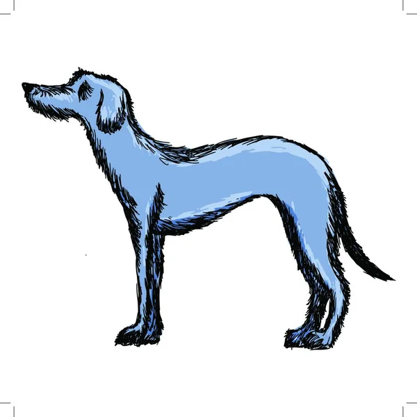 Ilustração Deerhound —  Vetores de Stock