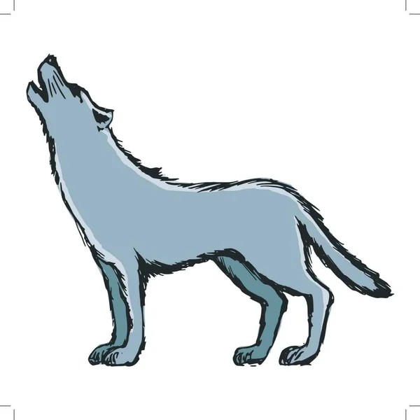 Иллюстрация Волка — стоковый вектор