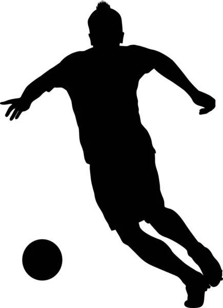 Jugador Fútbol Vector Abstracto Ilustración — Archivo Imágenes Vectoriales