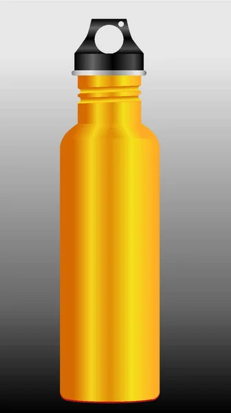 Water Bottle Web Icon Vector Illustration — Stock Vector