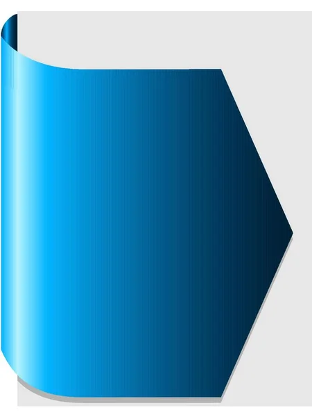 Ilustración Del Diseño Del Folleto Azul — Archivo Imágenes Vectoriales