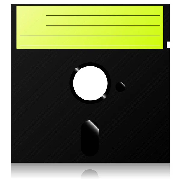 Illustratie Van Retro Diskette — Stockvector
