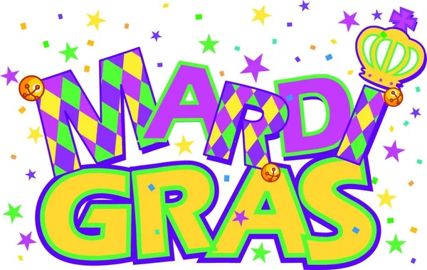Mardi Gras 图形矢量插图 — 图库矢量图片