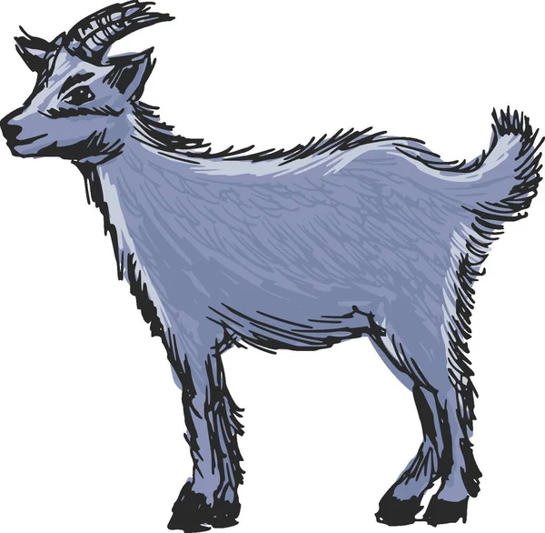 小さなヤギ 画像ベクトル図 — ストックベクタ