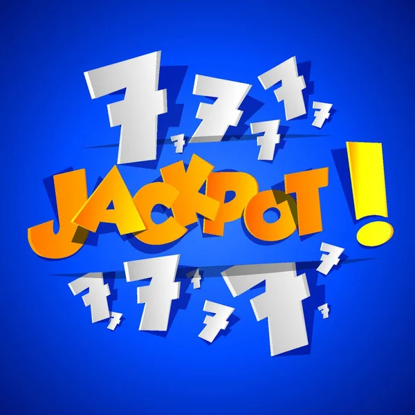 Símbolo Jackpot Abstrato Criativo Ilustração Vetorial Gráfica — Vetor de Stock