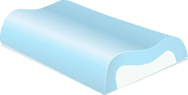 Memory Foam Pillow Vektor Illustration — Stockvektor